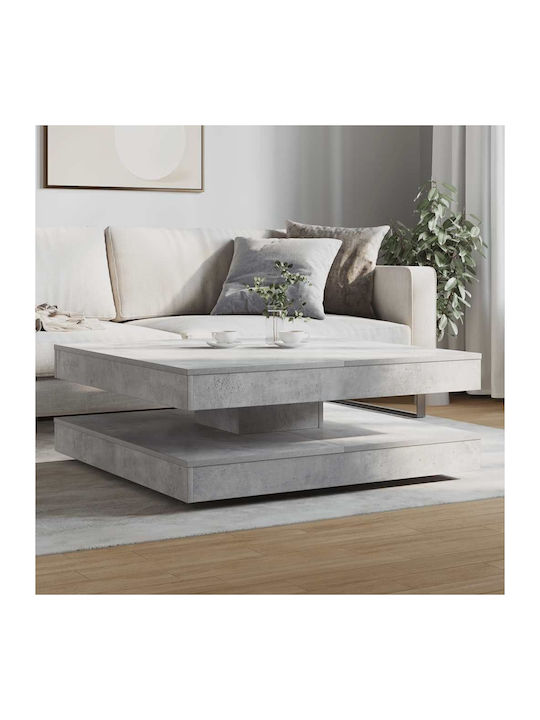 Rectangular Central Wooden Coffee Table Gray M9...