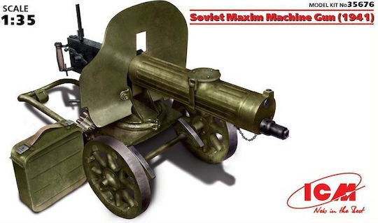 1:35 Soviet Maxim Machine Gun 1941 Icm 35676