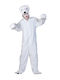 Funny Fashion – Weißes Bärenmaskottchen Karnevalskostüm P1006036