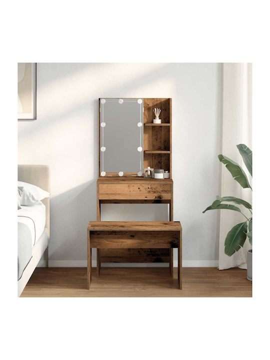 Bodenstehende Schminktisch Schlafzimmer Holz Br...