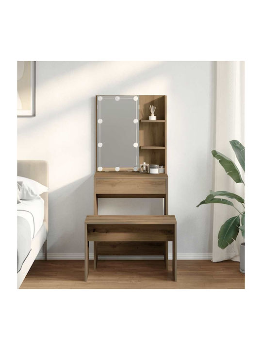 Bodenstehende Schminktisch Schlafzimmer Holz Br...