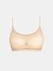 Sport-BH mit transparenten Details Beige Beige