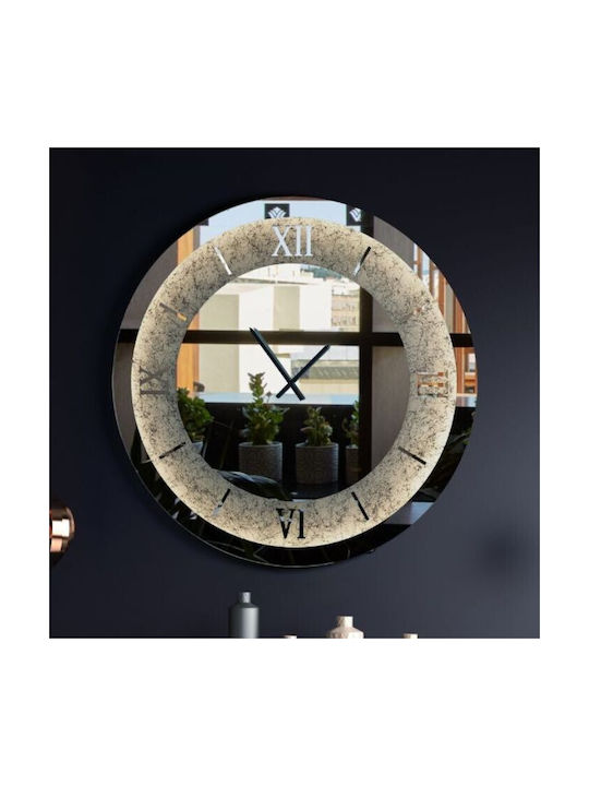 Ploumatos Wanduhr Spiegel Bronze Ø107cm Verschiedene Farben)