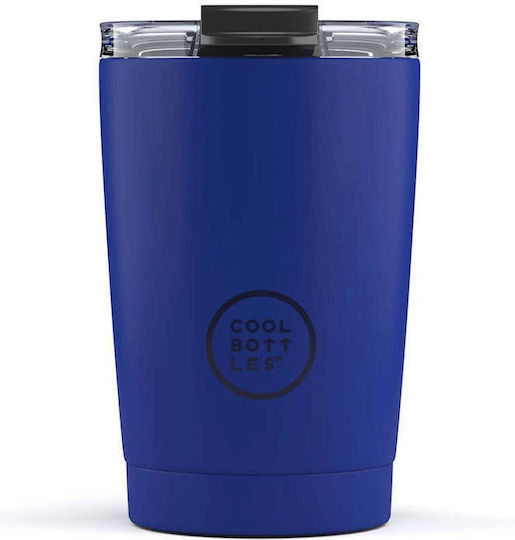 Cool Bottles Μπουκάλι Θερμός Ανοξείδωτο 330ml Έντονο Μπλε