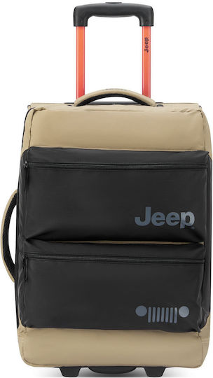 Delsey Jeep Sack Voyage 37lt Warm Sand with Wheels Fabric L55xW25xH37cm