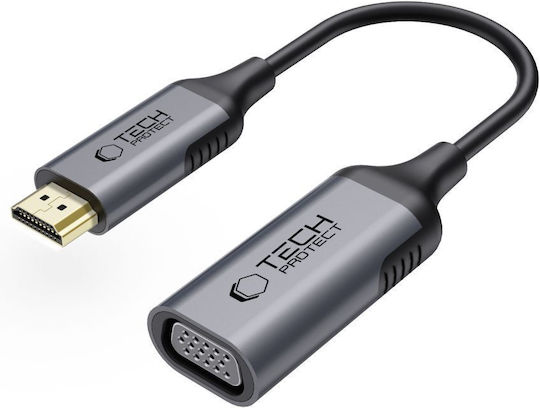 Tech-Protect Ultraboost Convertor HDMI masculin în VGA feminin 1buc