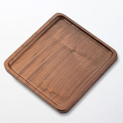 Platou Pătrat din Lemn de Acacia 25x25x2cm 19-691 Gtsa