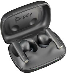 HP Poly Voyager Free 60 UC M Carbon Black Earbuds +BT700 USB-C Adapter +Basic Charge Case Черен