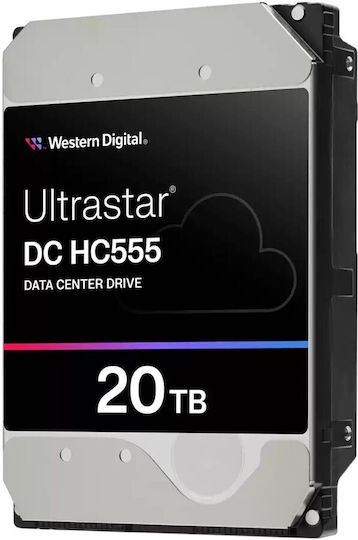 Western Digital Ultrastar HC555 20TB HDD Σκληρός Δίσκος 3.5" SAS 3.0 7200rpm με 512MB Cache για Server 0B48724