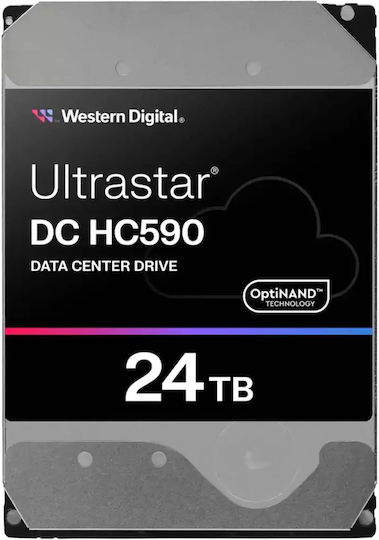 Western Digital DC HC590 24TB HDD Σκληρός Δίσκος 3.5" SATA III 7200rpm για NAS / Server 0F59373