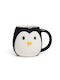 Penguin Mug White Black Ceramic Mug Pingo Balvi 26793