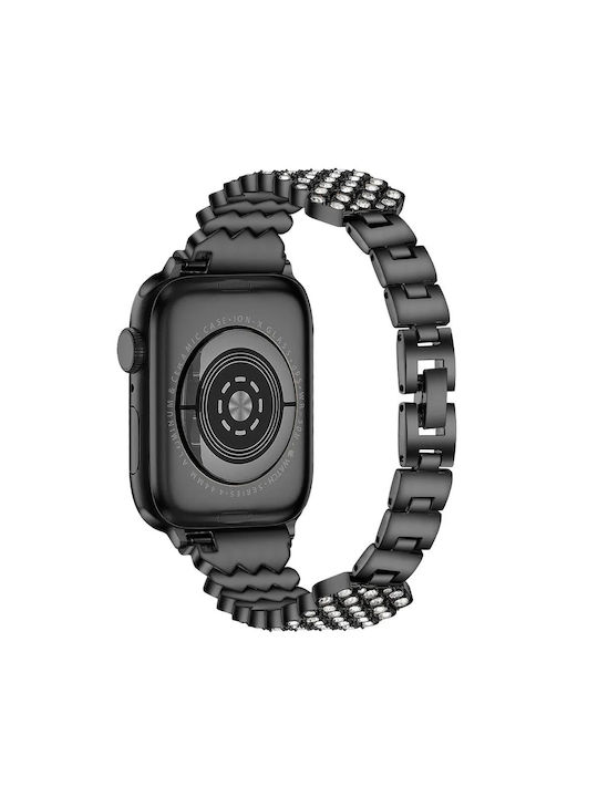 Leewello Strap Stainless Steel Black (Apple Wat...