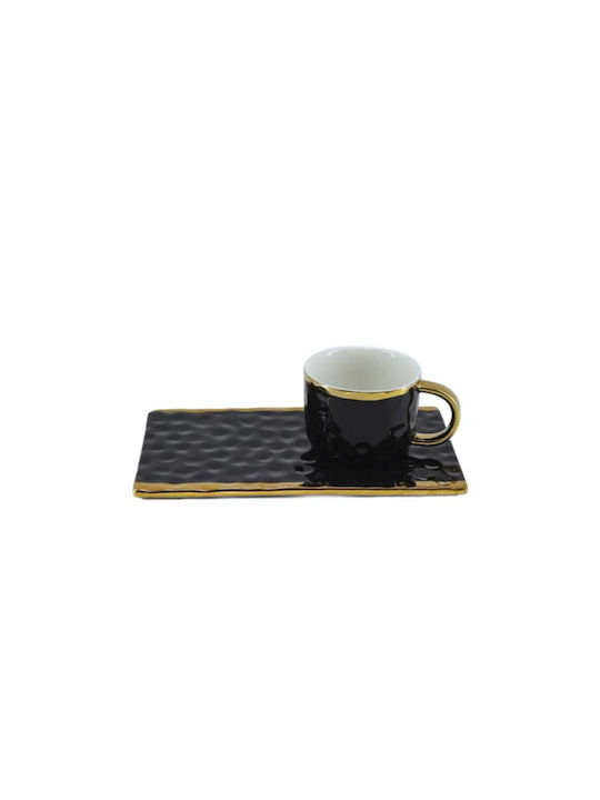 Etoile Cană Cană Maro Ceramică Auriu