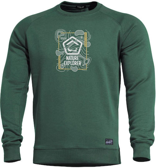 Пуловер Pentagon Hawk "Nature Explorer" - Суитшърт за ежедневна употреба 83-Springbok Green-Dark Green
