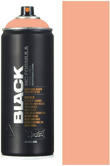Montana Cans Σπρέι Βαφής Μαύρο BLK400-BEIGE 400ml 6τμχ