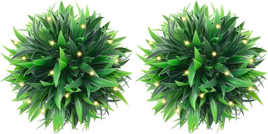 Buxus in Topfpflanze 15cm mit LED 4 Stück vidaXL