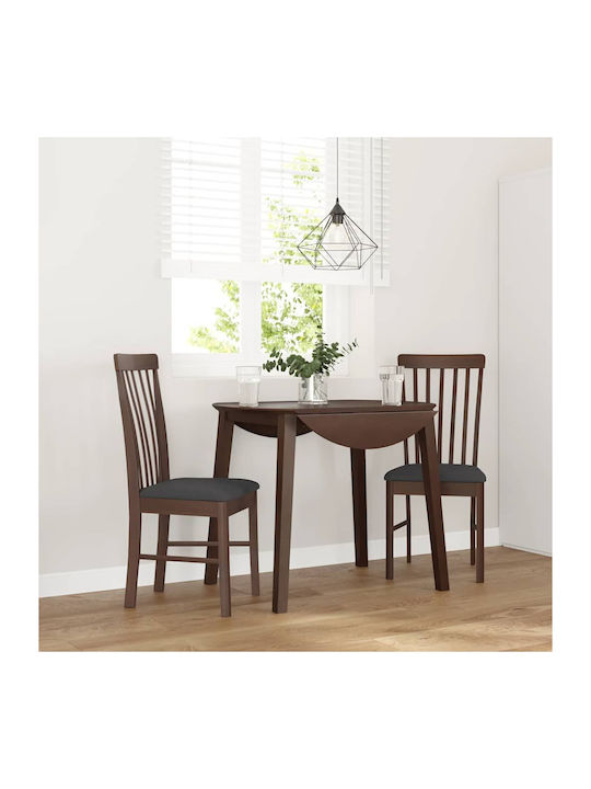 Dining Room Wooden Chair Coffee 42.5x48x94cm 2pcs
