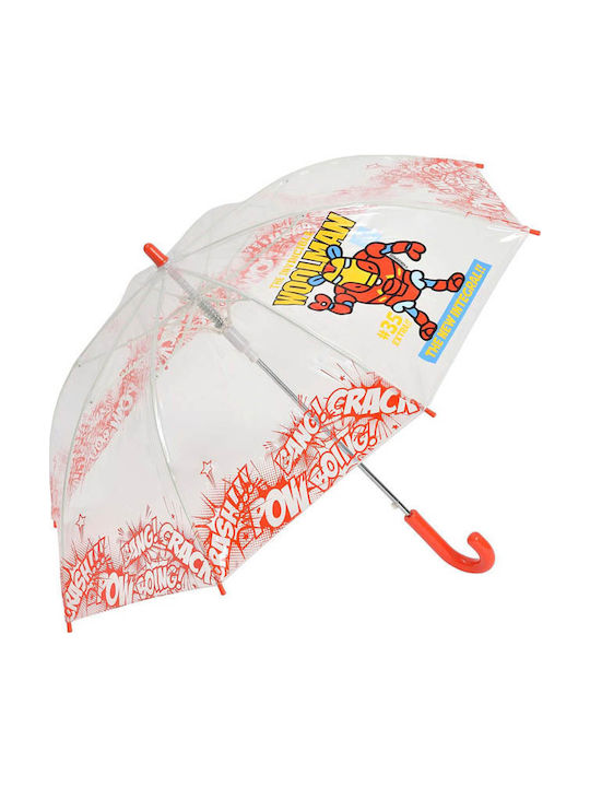 Clima Kinderregenschirm Gebogener Handgriff Orange 48cm