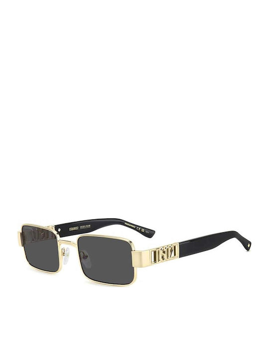 Dsquared2 Γυαλιά Ηλίου Χρυσά με Μεταλλικό Σκελετό
