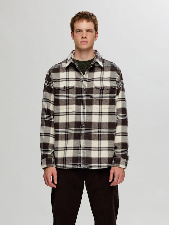 Selected Langärmeliges Overshirt Geprüft Beige