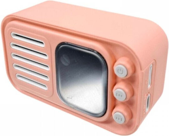 WS-501 Bluetooth Speaker 5W with Radio and Battery Life up to 3 hours Pink