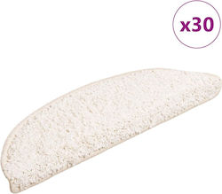 Treppenmatten 30 Stück Weiß 56x17x3 cm Weiß 56 ...