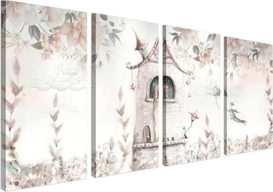 Decowalls Kinder Wandkunst 4 Stück Kein Rahmen 80x160cm
