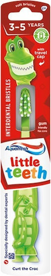 Aquafresh Little Teeth Periuță De Dinți Pentru Copii Pentru 3+ Ani Verde