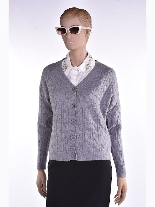 Raiden Women's Knitted Cardigan Grey