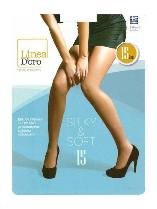 Γυναικείο Καλσόν 15 Den με Ραφή Caramel