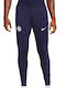 Inter Milan Ποδοσφαιρικό Παντελόνι Φόρμας Dri-Fit με Λάστιχο Navy Μπλε