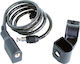 Bike Lock 6x1500mm Cable Extol Craft 77750