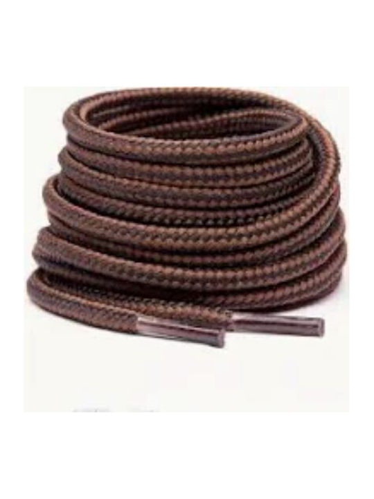 Thick Round Brown Shoelaces for Boots 180cm