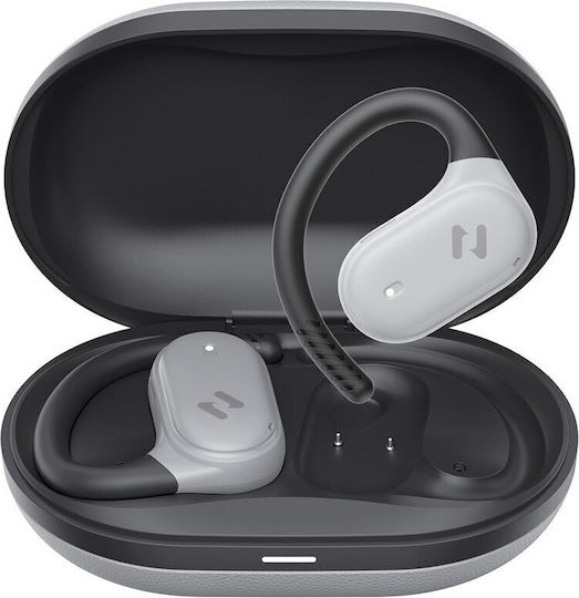 Havit OWS915 Open Ear Bluetooth Handsfree Ακουστικά με Αντοχή στον Ιδρώτα και Θήκη Φόρτισης Γκρι