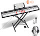 Vevor Electric Stage Piano 88JBPZSMGQ88N6BDSV2 Set Built-in Speakers and Connection with Headphones