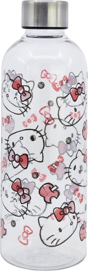 Stor Bottle Kids Water Bottle Hello Kitty Plastic with Screw Cap Non Spill 850ml (Various Designs/Colours)