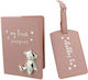 Button Corner Set Baby's First Trip My First Passport Pink