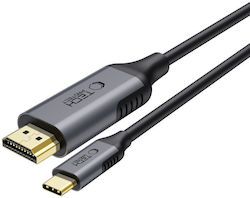 Tech-Protect Ultraboost HDMI 2.0 HDMI male - USB-C male 1.8m Μαύρο
