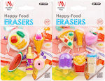 Fancy Eraser Set Happy Food