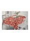 Sidirela Schneeflocke Weihnachtlich Fleckenfrei Tischtuch Stoff Rot L180xB150cm. Flocken