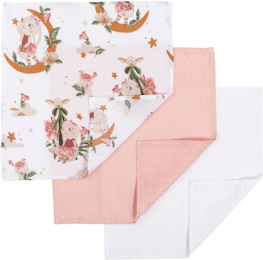 Jukki Muslin Changing Pads 30x30cm. 3pcs