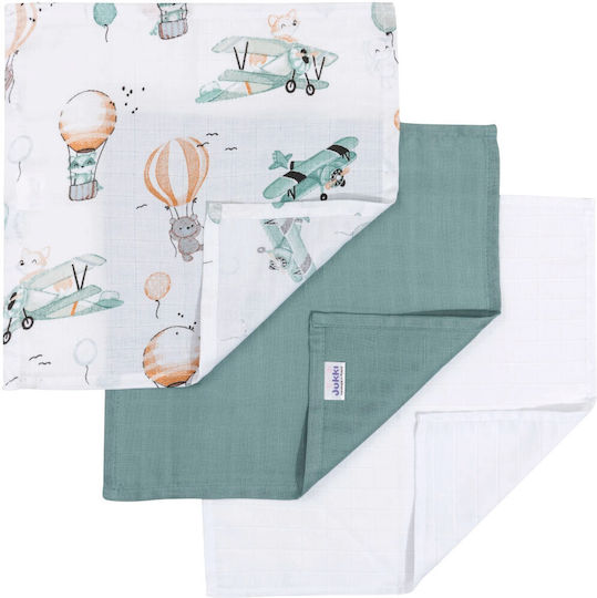 Jukki Prosoape Pentru Eructație Și Învelișuri Pentru Înfășat 30x30cm 3 Bucăți