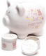 Bună Baby Set Cutie Pușculiță Ceramică Roz