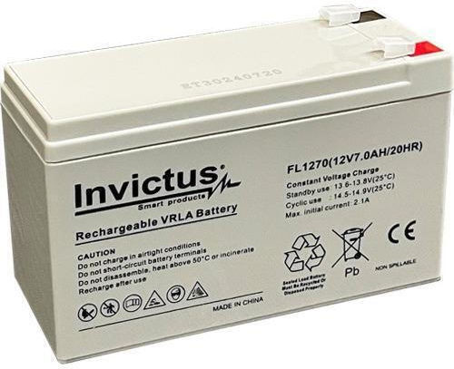 Invictus Μπαταρία UPS με Χωρητικότητα 7Ah και Τάση 12V 07.02.0207 1τμχ