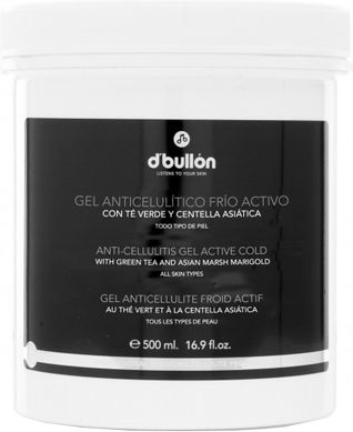 D'Bullon Grüner Tee und Asiisches Gel aus Gelber Olive für Abnehmen & Cellulite 500ml