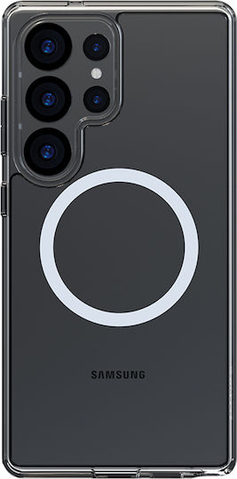 Torras Guardian Magnetic Umschlag Rückseite Silikon Transparent (Galaxy S25 Ultra,Samsung S25 Ultra)