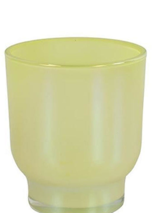 Atmosphera Candle Holder Glass in Yellow Color 7x7x5cm 1pcs