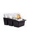 Vilde Tabletop Spice Rack Organizer Black