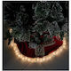 Weihnachtsbaumrock Stoff Rot mit Pelztextur Ψάθινη