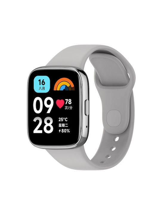 Λουράκι Σιλικόνης Γκρι (Redmi Watch 3)